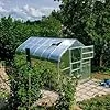 Gewächshaus KLASIKA STANDART 10 (2,5 x 4 m) mit Fundament, 6 mm Polycarbonat und dachluken mit automatischen Öffnern. - Thumbnail 2