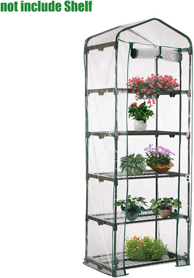 Tomatengewächshaus, Anzucht Gewächshaus, Platzsparend Anzucht Treibhaus, Überwinterungszelt Für Pflanzen Garten, Balkon Wassdicht Windfest, Für Kleine Gärten, Balkone, Terrassen – Bild 6