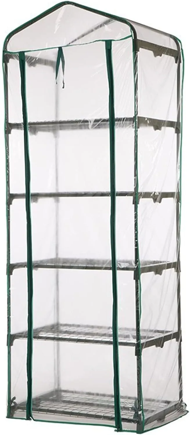 Tomatengewächshaus, Anzucht Gewächshaus, Platzsparend Anzucht Treibhaus, Überwinterungszelt Für Pflanzen Garten, Balkon Wassdicht Windfest, Für Kleine Gärten, Balkone, Terrassen – Bild 1