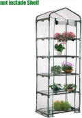 Tomatengewächshaus, Anzucht Gewächshaus, Platzsparend Anzucht Treibhaus, Überwinterungszelt Für Pflanzen Garten, Balkon Wassdicht Windfest, Für Kleine Gärten, Balkone, Terrassen - Thumbnail 6