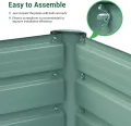 Ohuhu Hochbeet Metall Pflanzenbeet 180x90x60 cm, Hochbeete für Garten aus robustem Stahlblech mit stabilem Design, Rostschutz und Langer Haltbarkeit – Ideal für Gemüse, Kräuter & Blumen Anthrazit - Thumbnail 5
