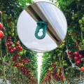 com-four® 100x Gewächshausclips - Aufhängevorrichtungen für Gewächshaus und Wintergarten - Ösen für Gewächshausschienen - Rankhilfeclips stake Clips mit hoher Tragkraft (100 Clips - grün) - Thumbnail 4