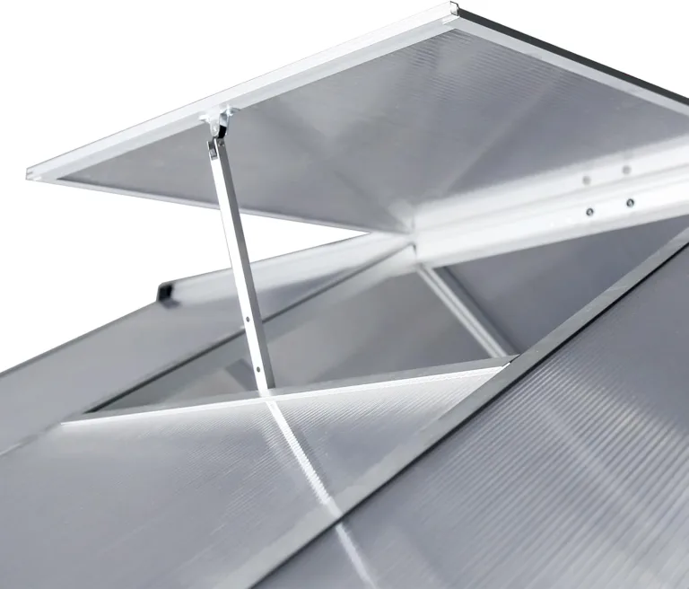 Aluminium Gewächshaus für den Garten 7,2m² inklusive 301 x 238cm Fundament vielseitig nutzbar als Treibhaus,Frühbeet Aufzucht,Tomatenhaus und Pflanzenhaus – Bild 7