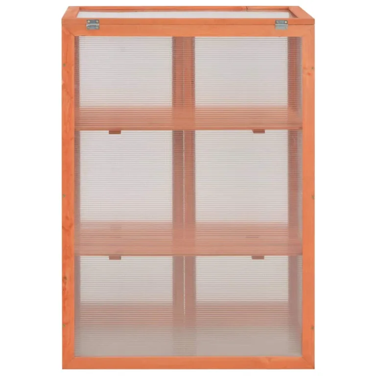 BaraSh Gewächshaus aus Holz, 75 x 47 x 109 cm, Gewächshaus für den Garten, Haus, aus Stahl – Bild 6