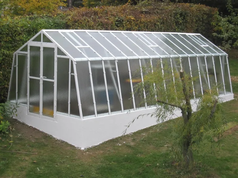 Gewächshaus Landhaus aus feuerverzinkten Stahlblechprofilen und Nörpelglas, Breite 3,03 m x Länge 4,52 m = 13,70 m² – Bild 9
