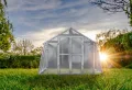 Gewächshaus Landhaus aus feuerverzinkten Stahlblechprofilen und Nörpelglas, Breite 3,03 m x Länge 4,52 m = 13,70 m² - Thumbnail 5