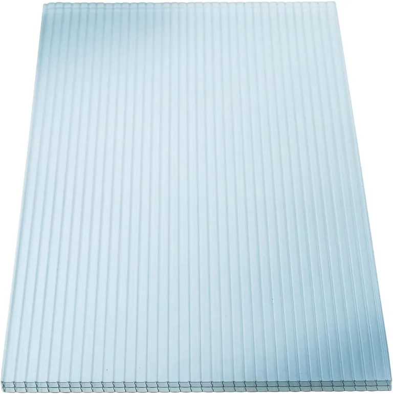 KAISER plastic® 4x Doppelstegplatten Polycarbonat 16/20-98x200 cm (7,84 m²) Klar & UV-beständig - Hohlkammerplatten Xtra Strong - Stegplatten für Dach, Gewächshaus, Carport – Bild 1