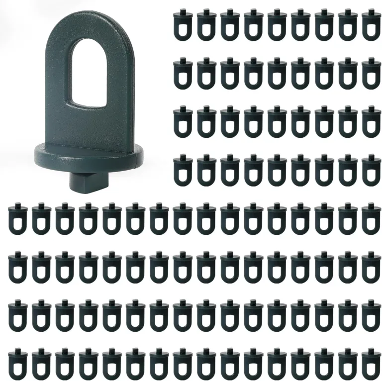 50x Gewächshausclips mit hoher Tragkraft, Stabile Pflanzenhalter, Aufhängevorrichtungen für Gewächshaus, Perfekte Ösen Rankhilfe Clips Kunststoff, für Ihr Gewächshaus und Paradies – Bild 10