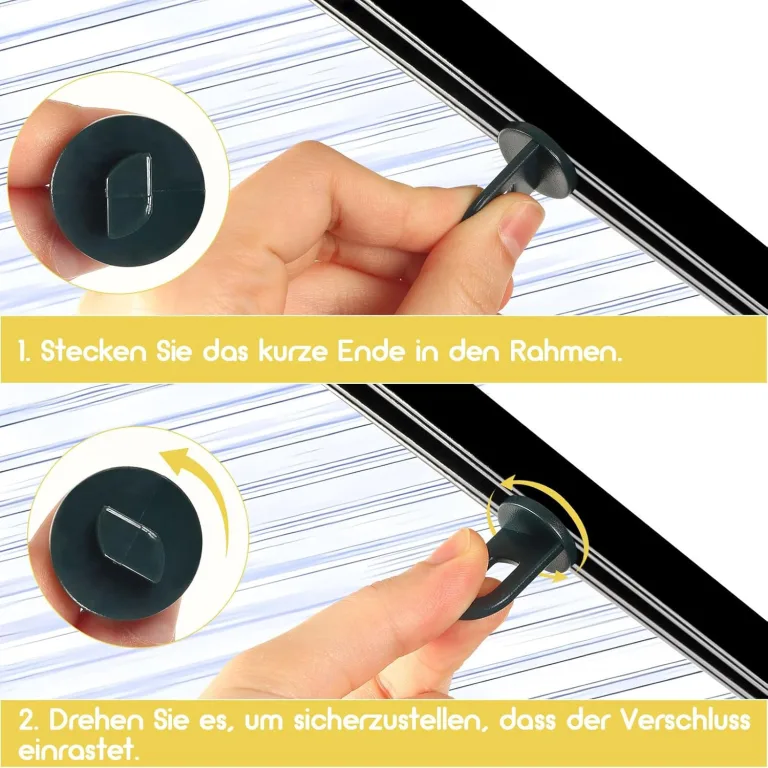 50x Gewächshausclips + 30x Haken, | Stabile Pflanzenhalter Gewächshaus Clips | Aufhängevorrichtungen für Gewächshaus | Perfekte Ösen Rankhilfe Clips Kunststoff, für ihr Gewächshaus und Paradies – Bild 7