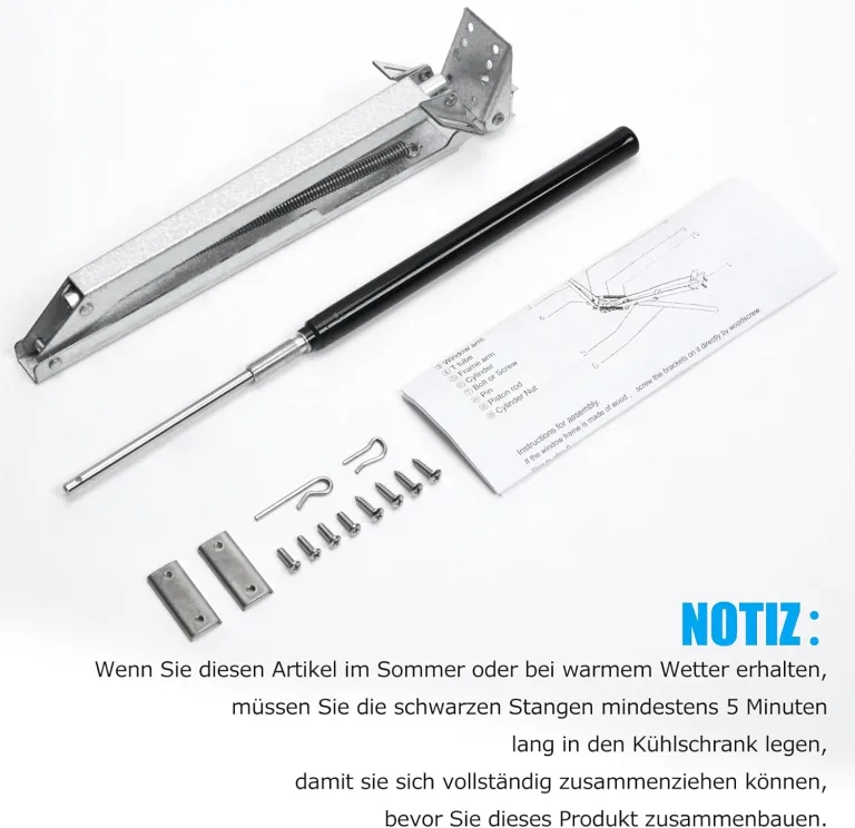 Goture Automatischer Entlüftungsöffner, automatischer Gewächshaus-Fensteröffner, Zylinder-Dach-Entlüftungsöffner, Autovent-Set, solarwärmeempfindliche Gartengeräte, Zubehör B – Bild 7