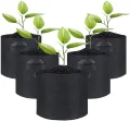 König Design 20x 20L Pflanzsack aus Vlies Stoff - 20er Set 20L Pflanztaschen aus 300 g/m² Filz & Vliesstoff - Pflanzgefäß Pflanzbeutel für Balkon Terrasse Gewächshaus & Garten - Thumbnail 9