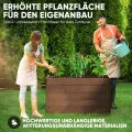 Hochbeet WPC EcoFusion 166x85x71cm – extrem Langlebig [Woody-Look] Komplettpaket mit vorgebohrten Löchern | Hochbeete für Garten Hochbeete-kit Bausatz - Thumbnail 2