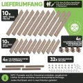 Hochbeet WPC EcoFusion 123x64x71cm – extrem Langlebig [Woody-Look] Komplettpaket mit vorgebohrten Löchern | Hochbeete für Garten Hochbeete-kit Bausatz - Thumbnail 4
