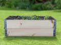 Holz Hochbeetrahmen Natur stapelbar - 120 x 80 cm - Hochbeet Stecksystem erweiterbar - Gemüsebeet Blumenbeet Frühbeet Palettenrahmen Stapelrahmen steckbar für den Außenbereich - Thumbnail 7