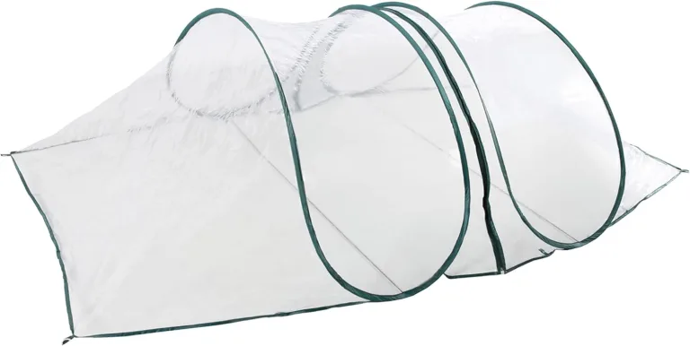 Spetebo Pop-Up Folien Frühbeet - 250 x 110 cm - Anzucht Treibhaustunnel - Gewächshaus Beetabdeckung Treibhaus Abdeckung für Gemüsebeet Pflanzen Winterschutz – Bild 1