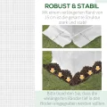 Outsunny Gewächshausfolie 3 x 2 m, wasserdicht Polyethylenfolie mit Rolltür, 6 Fenster, UV Schutz, Reißfest Gartenfolie Abdeckplane für Folientunnel Gartenarbeit, Tunnelfolie für Außenbereich Weiß - Thumbnail 4