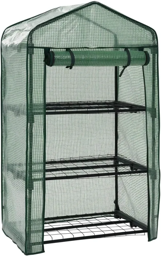 3-stufiges Mini-Gewächshaus 69 x 49 x 125 cm, Frühbeet, Tomatenhaus, Treibhaus, Greenhouse, Garten Zubehör – Bild 6