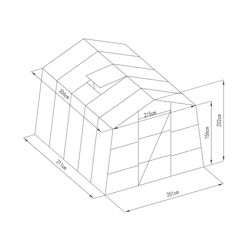 Gewächshaus G21 GZ 59 - 251 x 311 cm, Stabile und langlebige Konstruktion aus hochwertigen verzinkten Profilen – Bild 9