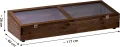 dobar® Frühbeet-Aufsatz aus Holz für Hochbeete - Frühbeet-Kasten mit Folie - 117 x 40 x 26 cm - Dunkelbraun - Thumbnail 2