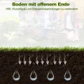 GOPLUS Hochbeet aus Metall, 240 x 120 x 30 cm Gemüsebeet Pflanzbeet Frühbeet für Balkon & Garten, Pflanzkasten Gartenbeet Pflanzkübel, Blumenkasten Groß für Blumen Obst Gemüse - Thumbnail 3