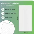 10x Gewächshausplatten 6 mm I Polycarbonat Hohlkammerplatten für Gewächshäuser I PC Doppelstegplatten UV-beständig & bruchsicher I für Garten, Frühbeet uvm I 60,5cm x 121cm I Transparent - Thumbnail 2