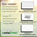 10x Gewächshausplatten 6 mm I Polycarbonat Hohlkammerplatten für Gewächshäuser I PC Doppelstegplatten UV-beständig & bruchsicher I für Garten, Frühbeet uvm I 60,5cm x 121cm I Transparent - Thumbnail 4