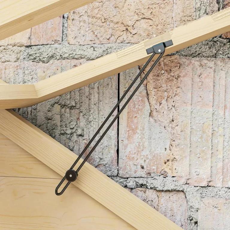 Outsunny Frühbeet aus Holz Abschließbar Gewächshaus Treibhaus mit 4 Ebenen, Dachfenster, Frühbeetkasten mit Doppeltür, für Garten, Balkon, Natur, 100 x 56,5 x 178 cm – Bild 9