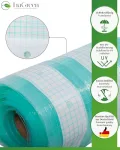 EraGreen Gitterfolie 1,5m x 70m - 280g/m² reißfeste Gewächshaus Folie mit Nagelrand, hoch UV-Stabil Gartenfolie für Tomatenhaus und Frühbeet, Gewebefolie - Thumbnail 9