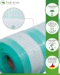 EraGreen Gitterfolie 1,5m x 5m - 280g/m² reißfeste Gewächshaus Folie mit Nagelrand, hoch UV-Stabil Gartenfolie für Tomatenhaus und Frühbeet, Gewebefolie - Thumbnail 2