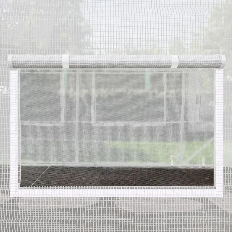TOOLPORT Foliengewächshaus Gewächshaus 2x3m stabil & langlebig mit Fenster - reißfeste PE Plane 180g/m² weiß transparent – Bild 8