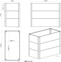 Metzler Hochbeet für den Garten oder Balkon – Stahl in Anthrazit | Witterungsbeständiges Metall-Gartenbeet, Pflanzenbeet, Blumenhochbeet | 100 x 50 x 77 cm - Thumbnail 8