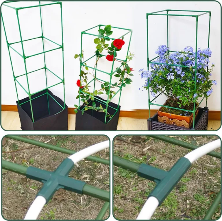 20 Stück Gewächshaus Eckverbinder, Gewächshaus Rahmen, Verbindungsstücke, Verbindungsstücke für Gewächshaus Rahmen, geeignet für Garten Rahmen, Traubenspalier, Schuppen, 4 Arten, 11mm(Grüner) – Bild 6