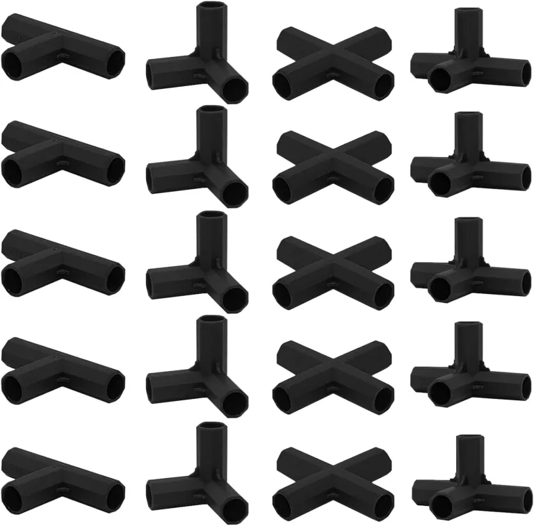 20 Stück Gewächshaus Eckverbinder, Gewächshaus Rahmen, Verbindungsstücke, Verbindungsstücke für Gewächshaus Rahmen, geeignet für Garten Rahmen, Traubenspalier, Schuppen, 4 Arten, 11mm(Grüner) – Bild 8