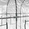 Gecheer Gewächshaus Foliengewächshaus Tomatenhaus Transparent 160x400x190 cm PVC & Stahl - Thumbnail 5