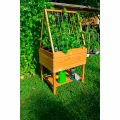 dobar® Hochbeet Kubus 2.0 inkl. Pflanzfolie und Ablage - Hochbeet für Garten aus Holz - 78 x 58 x 78 cm - Braun - Thumbnail 5