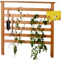 dobar® Hochbeet Kubus 2.0 inkl. Pflanzfolie und Ablage - Hochbeet für Garten aus Holz - 78 x 58 x 78 cm - Braun - Thumbnail 9