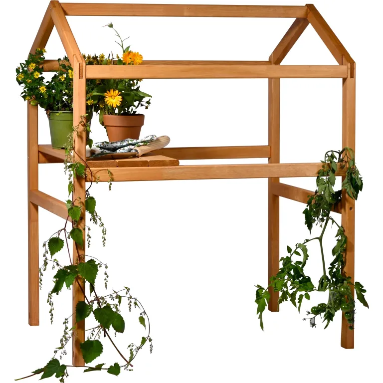 dobar® Frühbeetaufsatz aus Holz für Hochbeet Kubus 2.0 - Frühbeetkasten für Garten - 76 x 56 x 20 cm - Anthrazit – Bild 5