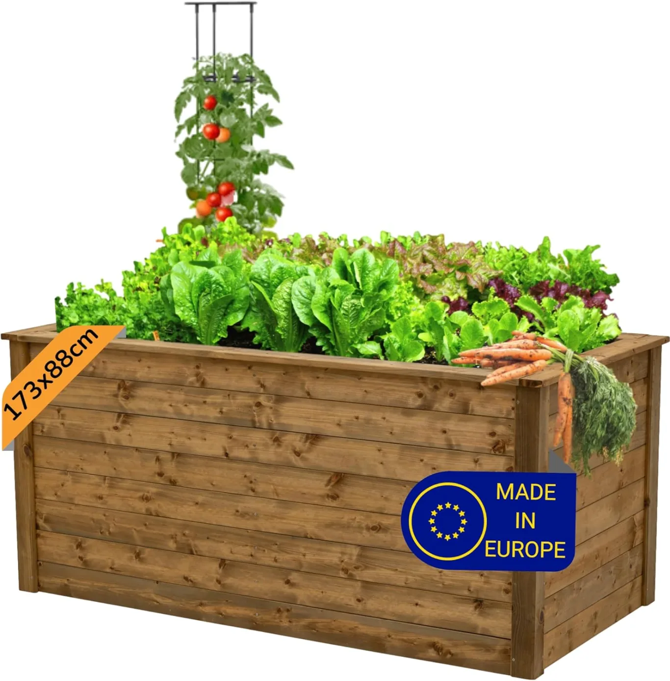 Hochbeet Holz Made in Europe, Hochwertige Hochbeete für Garten Holz, Hochbeete-kit, Hochbeet XXL Groß - Bild 1
