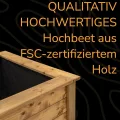 Hochbeet Holz Made in Europe, Hochwertige Hochbeete für Garten Holz, Hochbeete-kit, Hochbeet XXL Groß - Thumbnail 3