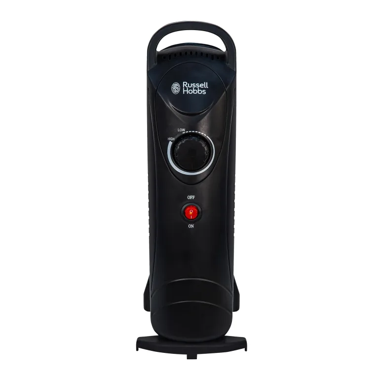 Russell Hobbs RHOFR3001, 650 W, ölgefüllte, tragbare Elektroheizung, 5 Lamellen, schwarz, einstellbarer Thermostat, Sicherheitsabschaltung, 10 m², Raumgröße – Bild 1