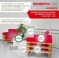 Schroth Home Hochbeet 120x80x40cm groß - rechteckig - Palettenrahmen aus Holz - Hochbeet für Garten - faltbar - steckbar & stapelbar - Aussenbereich (2X Hochbeetrahmen 120x80x40) - Thumbnail 7