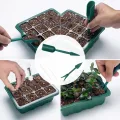Zimmergewächshaus Anzuchtkasten, 2 Stück Mini Gewächshaus Anzucht Set mit erhöhten Deckel, Setzling Starter mit Pflanzenlichter mit vollem - Thumbnail 6