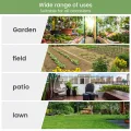 WOLTU Foliengewächshaus, Tomaten, Blumen, Gemüse & Obstpflanzen gewächshaus, Geeignet für Garten, Balkon & Terrasse, Spitzdach gegen Wasserstau, 100x50x190cm, Weiß - Thumbnail 9