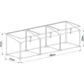 Frühbeet Mini Gewächshaus Pflanzenhaus - Aluminium & Polycarbonat, 180x51x51, schwarz - für Garten, Balkon und Terrasse, Winterfest, Stabil & Einfach zu Montieren - MAGNOLIA III - Thumbnail 6