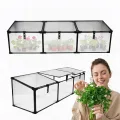 Frühbeet Mini Gewächshaus Pflanzenhaus - Aluminium & Polycarbonat, 100x100x48, schwarz - für Garten, Balkon und Terrasse, Winterfest, Stabil & Einfach zu Montieren - MAGNOLIA IV - Thumbnail 10