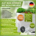 TTL GARDEN 160x80x80cm Spirit M Metall Hochbeet Silber - Stahl rostfrei verzinkt Wellblech ovale Form groß sehr stabil & wetterfest Garten Beet für Gemüse Kräuter Blumen Gartenbeet Gemüsebeet - Thumbnail 7