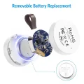 Brifit Mini Thermometer Hygrometer, Bluetooth Thermometer Hygrometer mit APP & Datenspeicherung, Digital Temperatur Feuchtigkeitssensor für Haus, Büro, Gewächshaus, Weinkeller, 2 Pack - Thumbnail 7