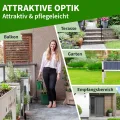 TTL GARDEN Superior M 80x50x80cm Hochbeet aus Metall - Anthrazit-Silber Alu + Stahl verzinkt & lackiert - Frühbeet Pflanzkasten Kräuterbeet Blumenbeet Blumenkasten für Garten Balkon Terrasse - Thumbnail 6