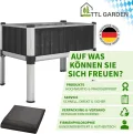 TTL GARDEN Superior M 80x50x80cm Hochbeet aus Metall - Anthrazit-Silber Alu + Stahl verzinkt & lackiert - Frühbeet Pflanzkasten Kräuterbeet Blumenbeet Blumenkasten für Garten Balkon Terrasse - Thumbnail 7