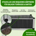 TTL GARDEN Superior M 80x50x80cm Hochbeet aus Metall - Anthrazit-Silber Alu + Stahl verzinkt & lackiert - Frühbeet Pflanzkasten Kräuterbeet Blumenbeet Blumenkasten für Garten Balkon Terrasse - Thumbnail 3